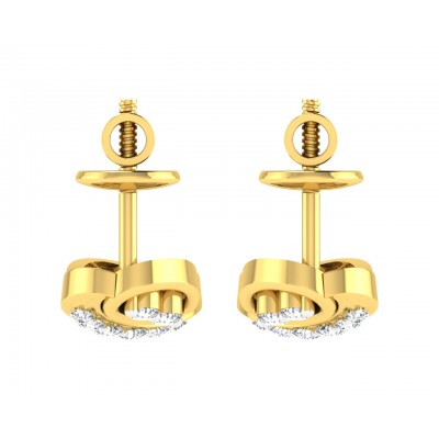 Celina Diamond Earrings in Gold
